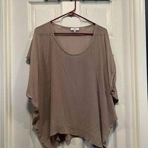 Babaton taupe top, size L